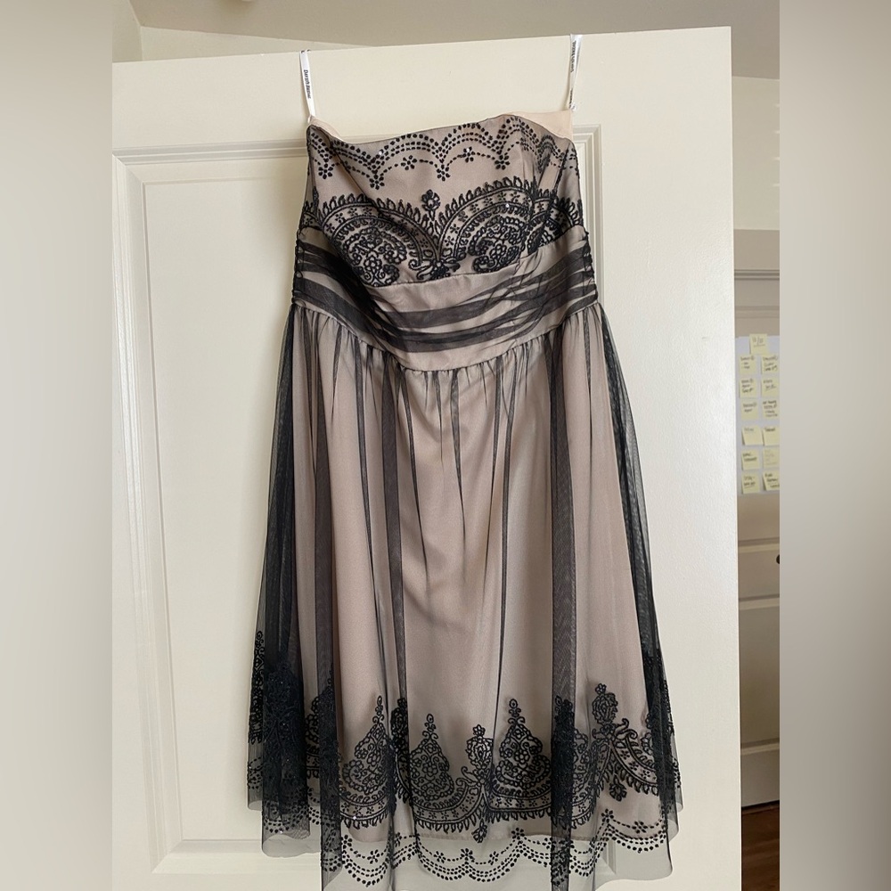 Strapless, beautiful evening dress.